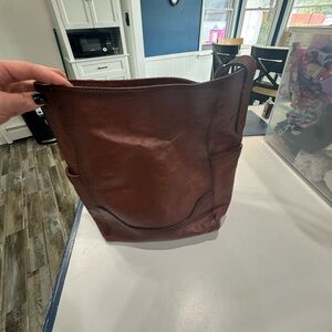 Frye leather tote